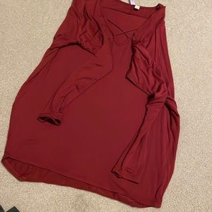 Cute tunic like shirt can be worn with tights and booties